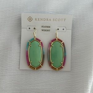 Kendra Scott Elle earrings rainbow NWOT